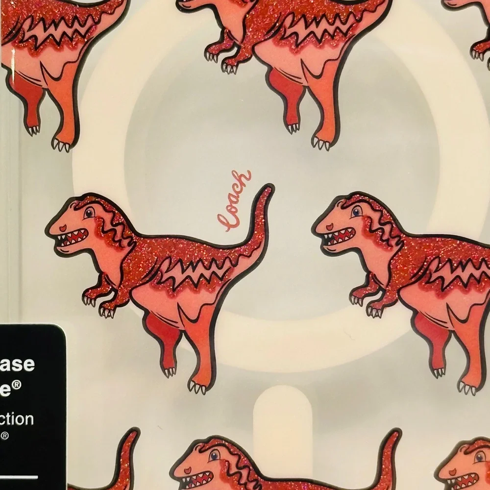 Coach Dinosaur Print Case IPhone 15 Pro Max- protective mag safe case